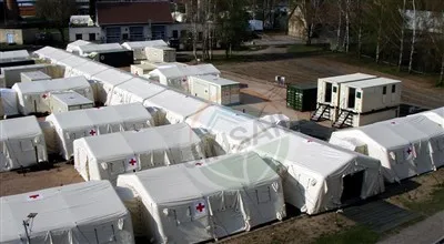 白い医療用高圧インフレータブル テント-